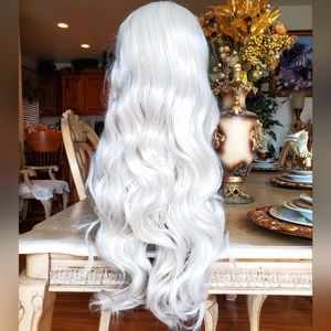 White Blonde Full Wig 20-24 inches!! READY TO SHIP TODAY!!!